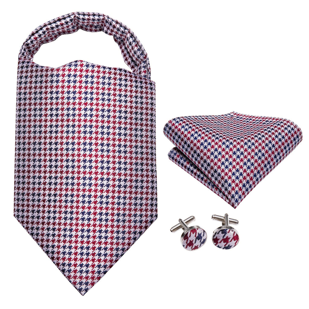 GentCrest Blue Plaid Ascot - Image 3
