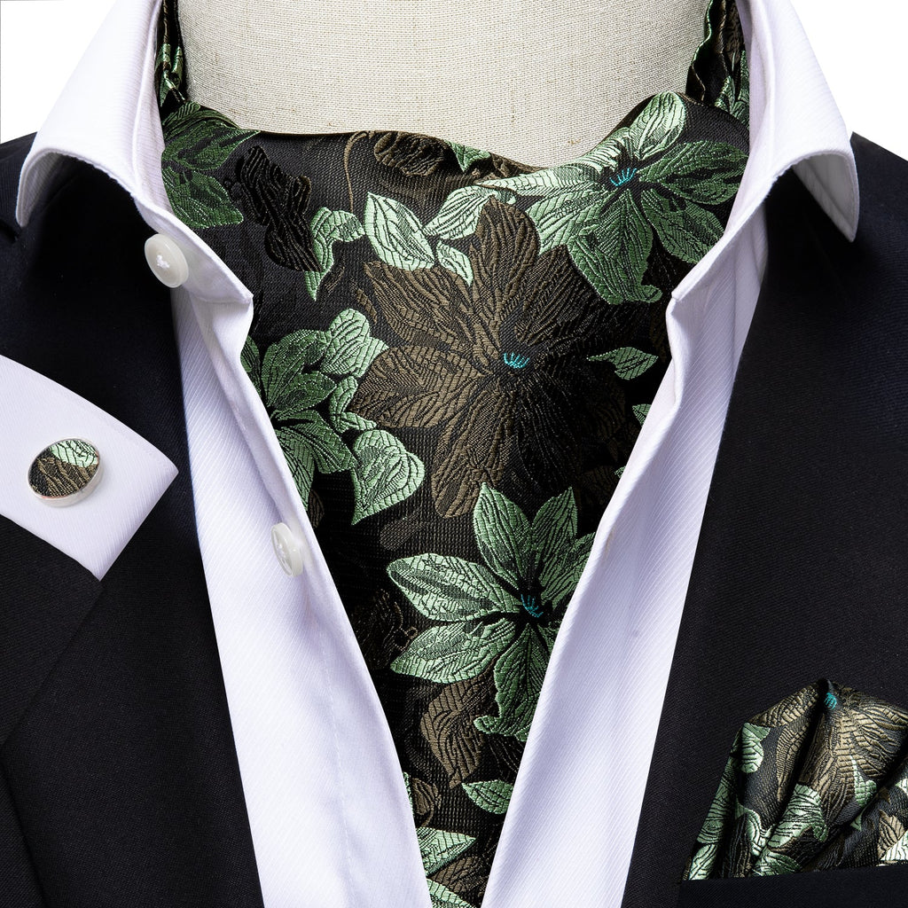 GentCrest Black Floral Ascot - Image 3