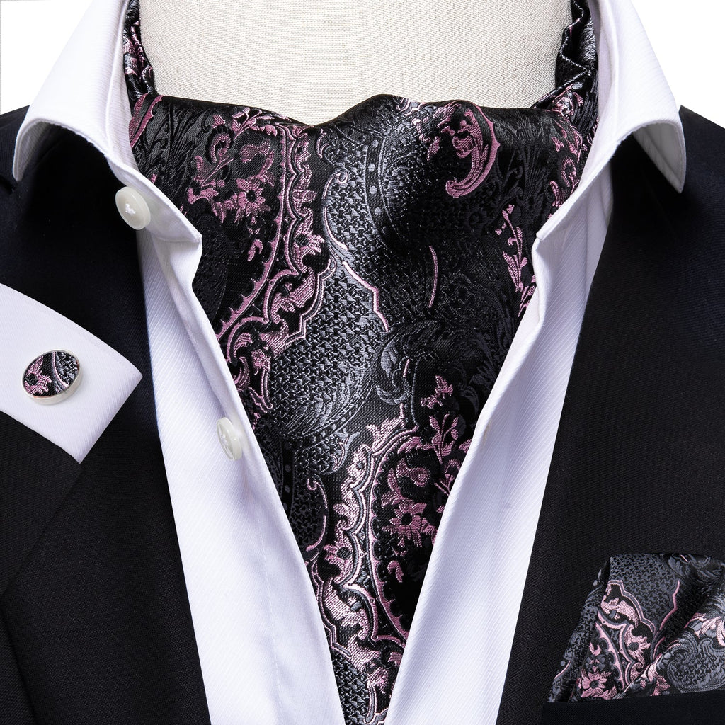 GentCrest Black Paisley Ascot - Image 3