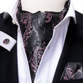 GentCrest Black Paisley Ascot - Image 1