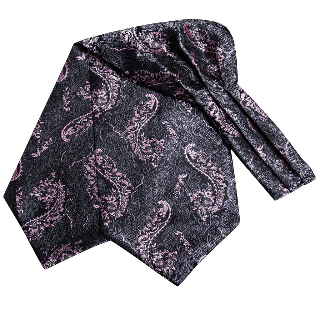 GentCrest Black Paisley Ascot - Image 4