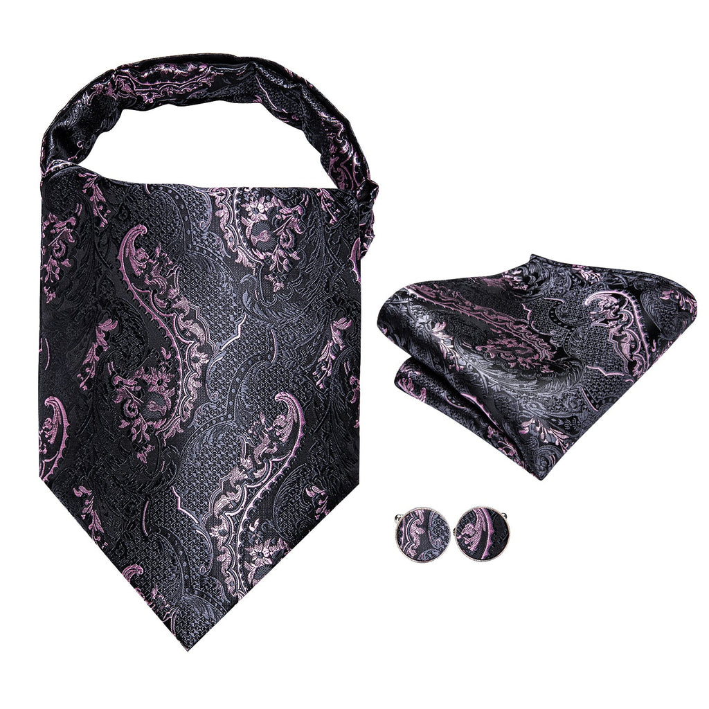 GentCrest Black Paisley Ascot - Image 2