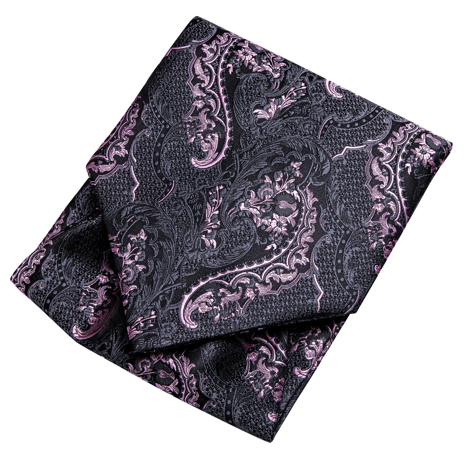 GentCrest Black Paisley Ascot - Image 5