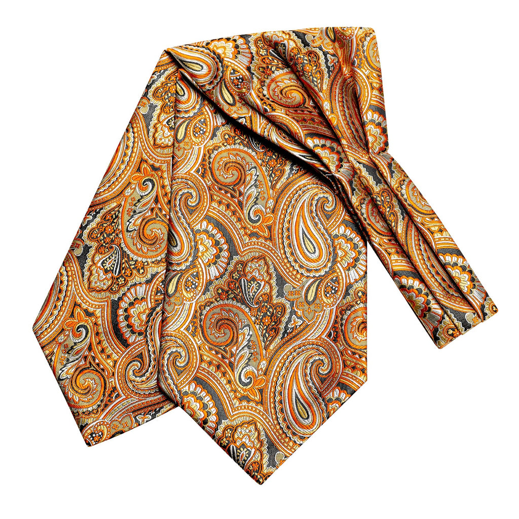 GentCrest Orange Paisley Ascot - Image 4