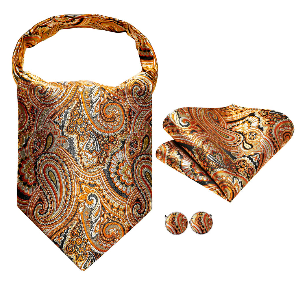 GentCrest Orange Paisley Ascot - Image 2
