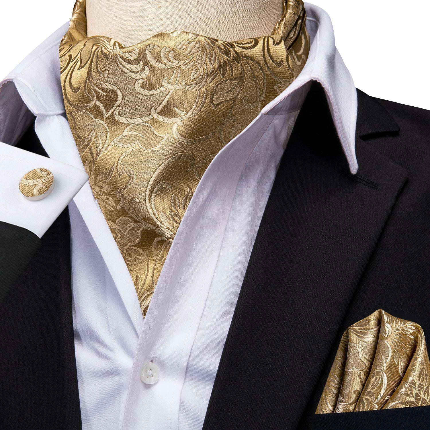 GentCrest Gold Paisley Ascot - Image 2