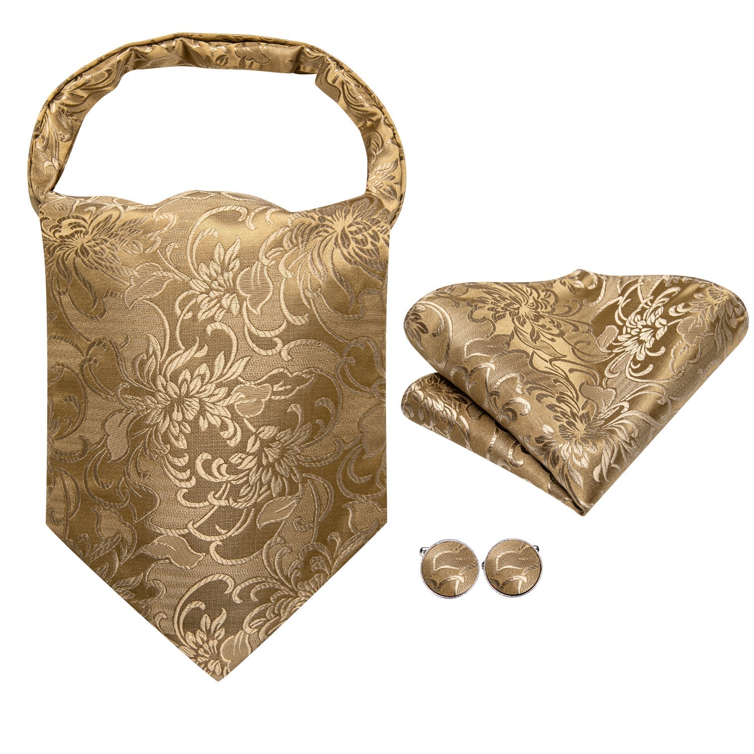 GentCrest Gold Paisley Ascot - Image 5