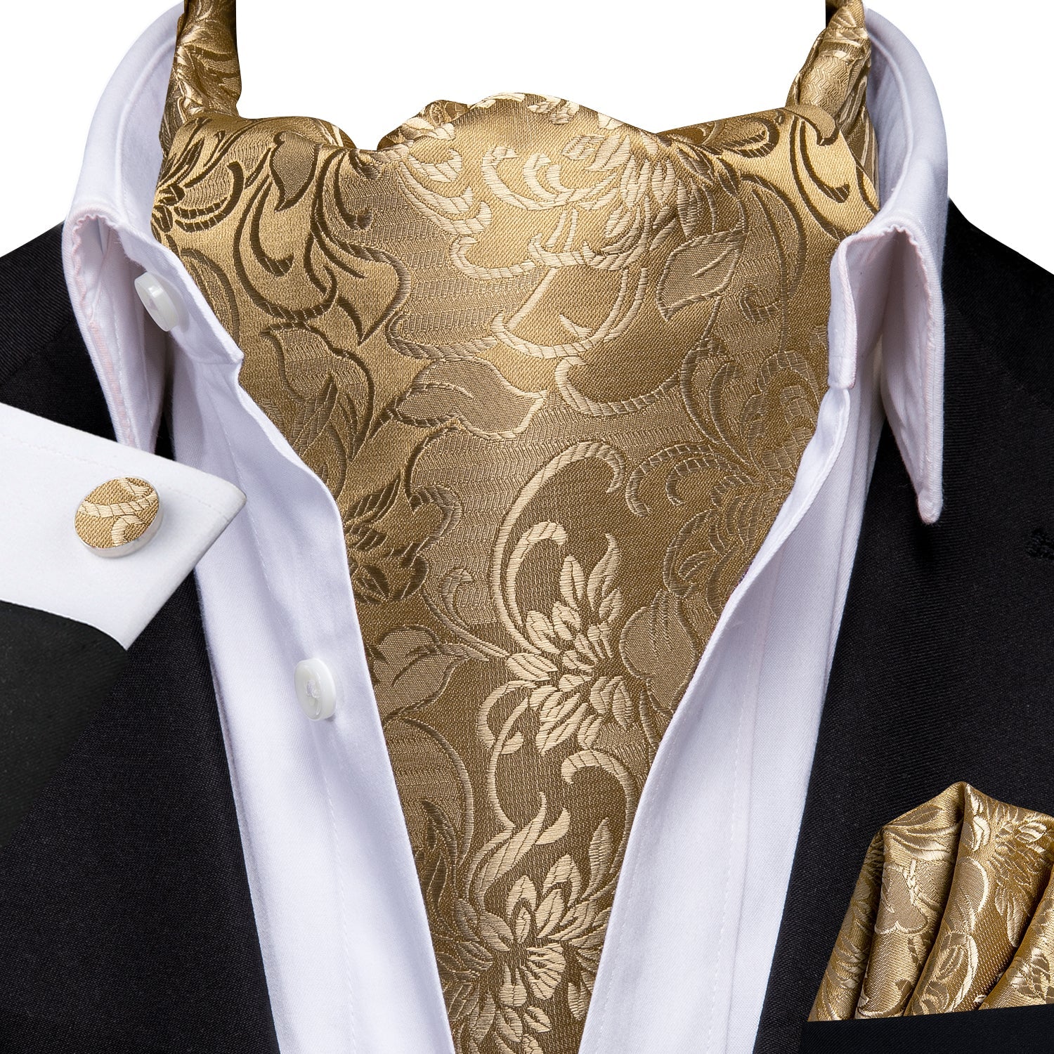GentCrest Gold Paisley Ascot - Image 7