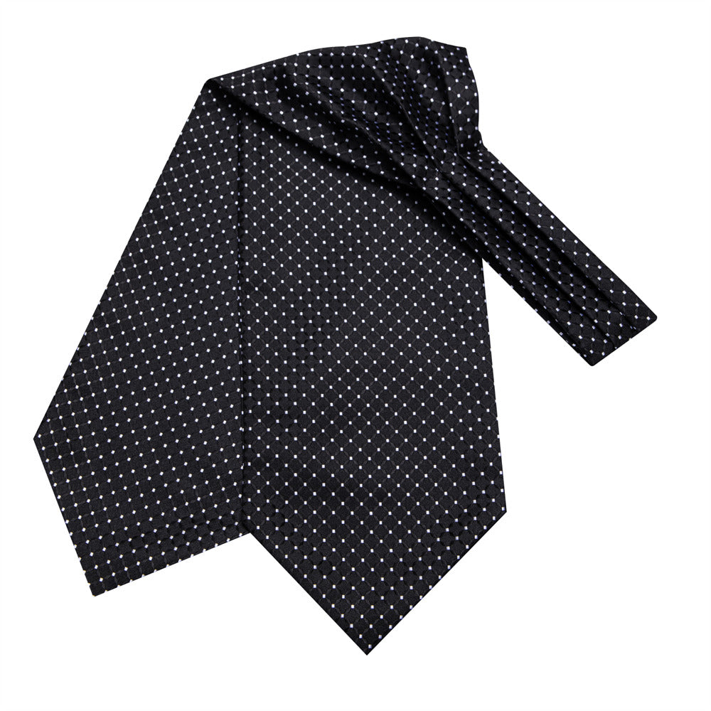 GentCrest Black Plaid Ascot - Image 3