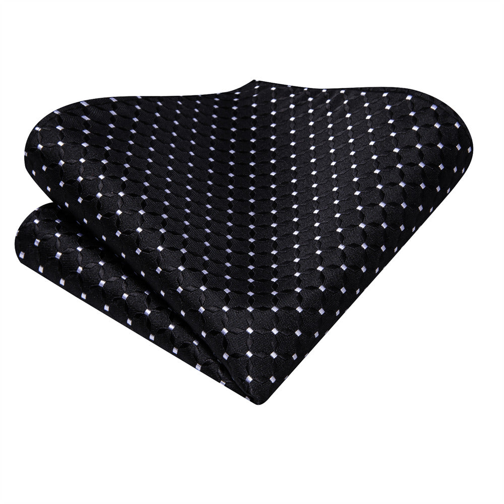 GentCrest Black Plaid Ascot - Image 4