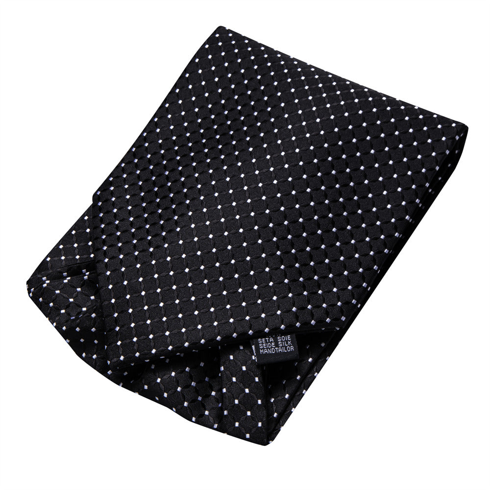 GentCrest Black Plaid Ascot - Image 6