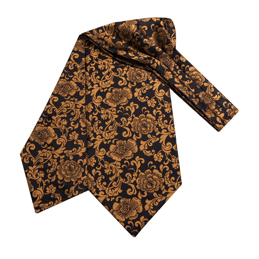 GentCrest Black Floral Ascot - Image 4