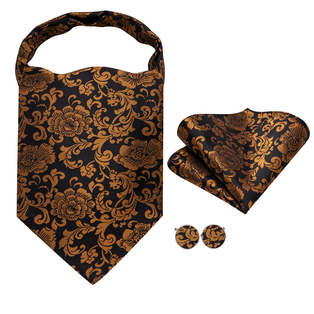 GentCrest Black Floral Ascot - Image 5