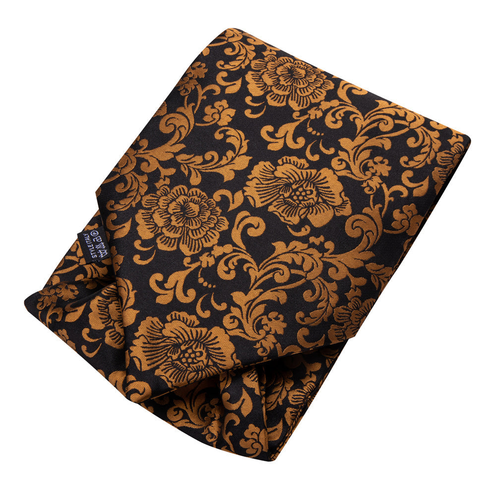 GentCrest Black Floral Ascot - Image 6