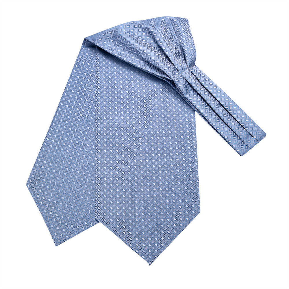 GentCrest Blue Plaid Ascot - Image 3