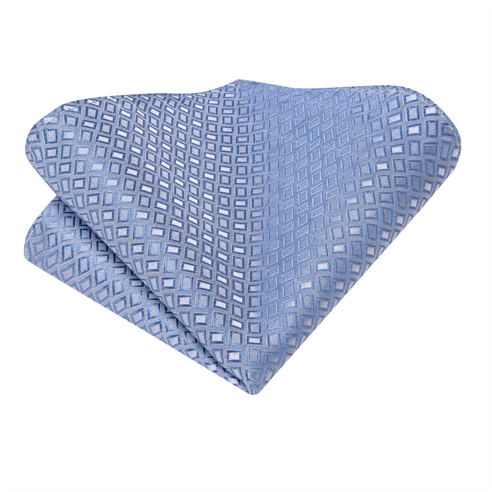 GentCrest Blue Plaid Ascot - Image 4