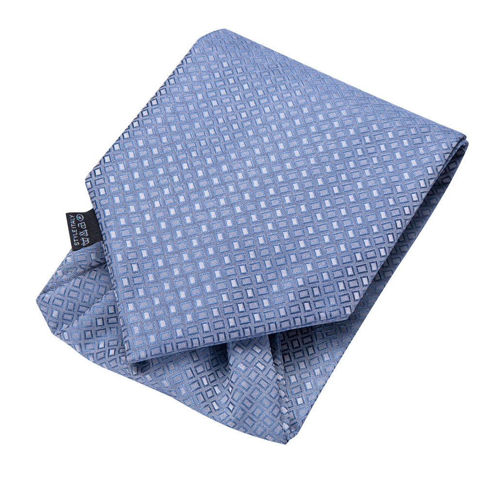 GentCrest Blue Plaid Ascot - Image 6