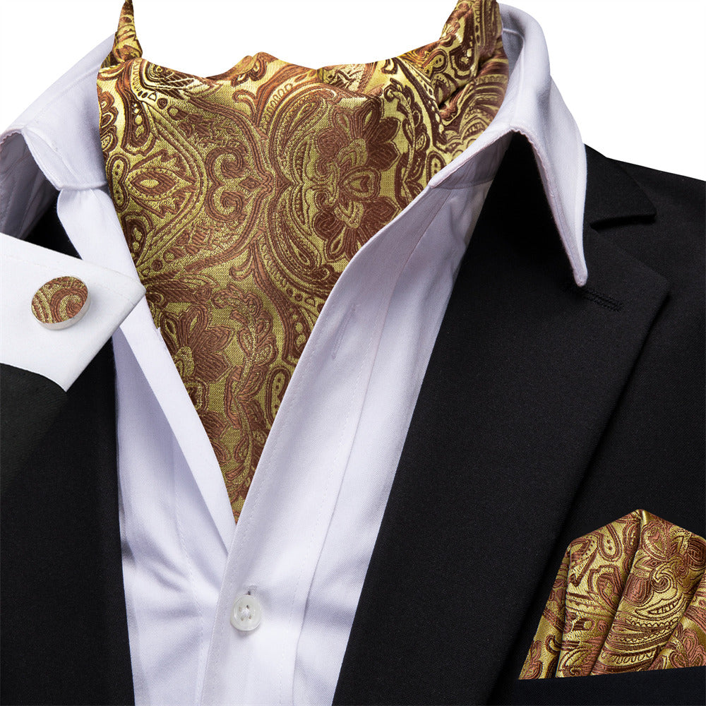 GentCrest Gold Floral Ascot - Image 2