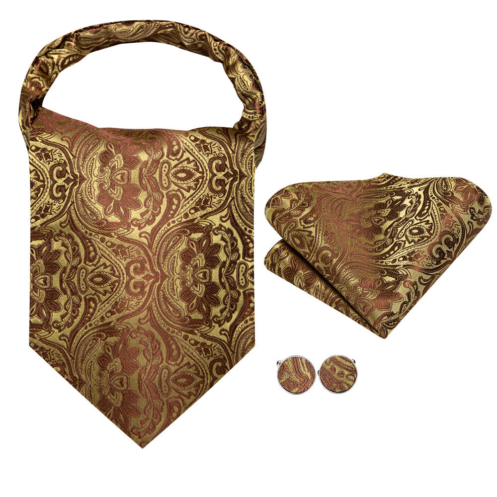 GentCrest Gold Floral Ascot - Image 5