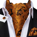 GentCrest Gold Paisley Ascot - Image 1