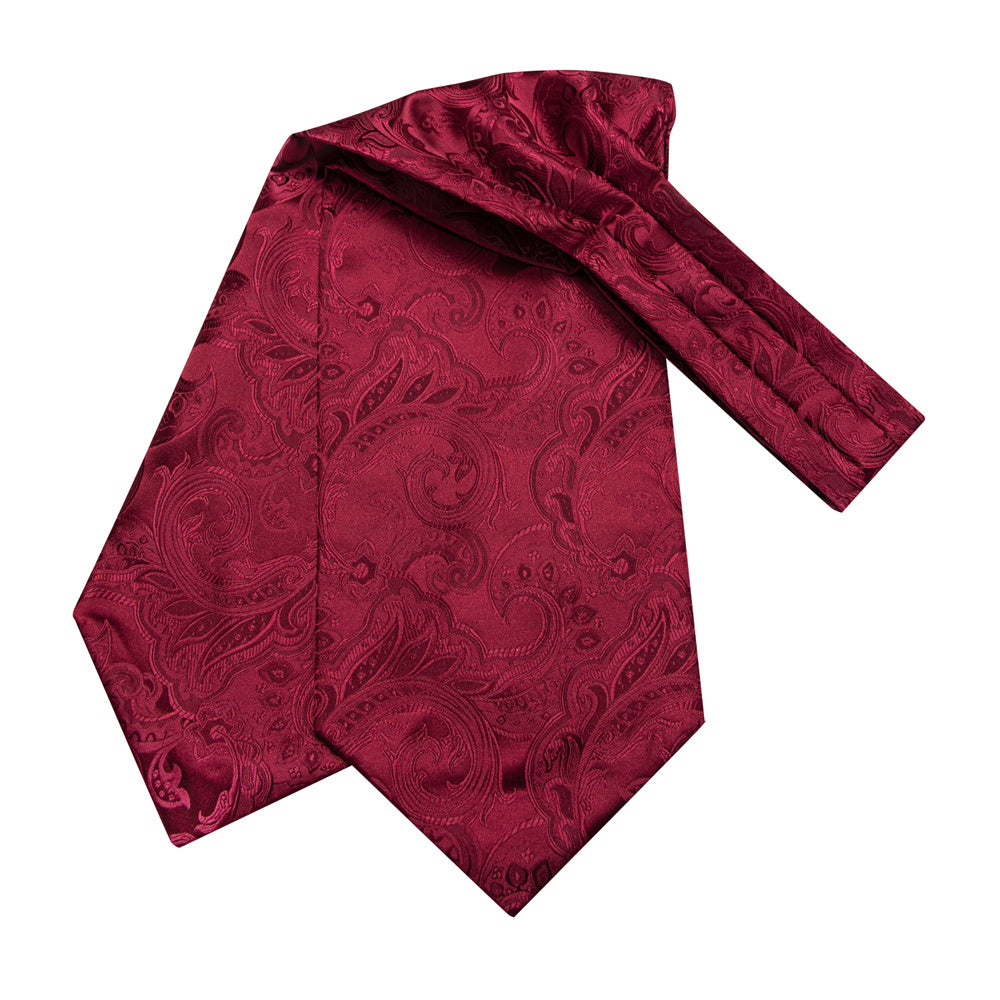 GentCrest Red Paisley Ascot - Image 3