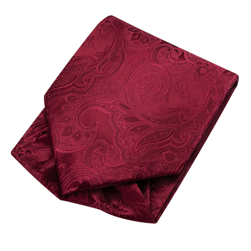 GentCrest Red Paisley Ascot - Image 6