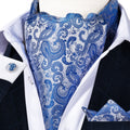 GentCrest Blue Paisley Ascot - Image 1