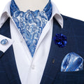 GentCrest Blue Paisley Ascot - Image 1
