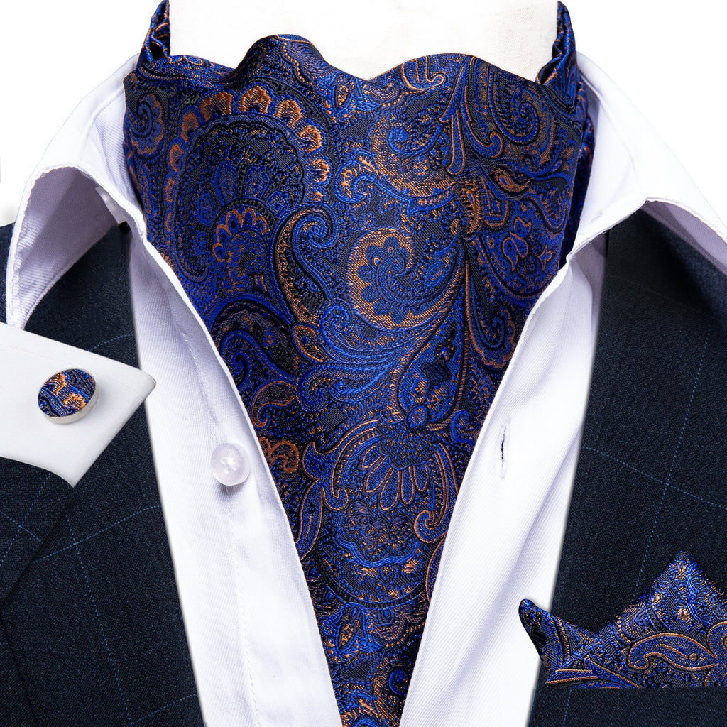 GentCrest Blue Paisley Ascot - Image 2