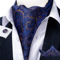 GentCrest Blue Paisley Ascot - Image 1