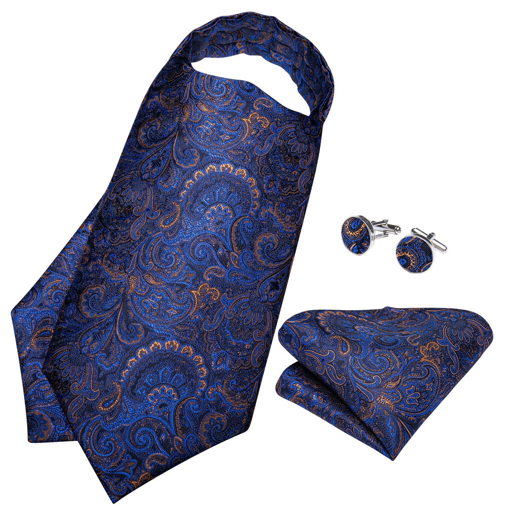 GentCrest Blue Paisley Ascot - Image 3