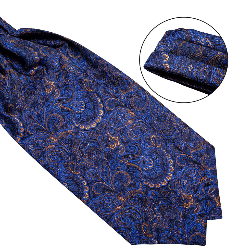 GentCrest Blue Paisley Ascot - Image 4