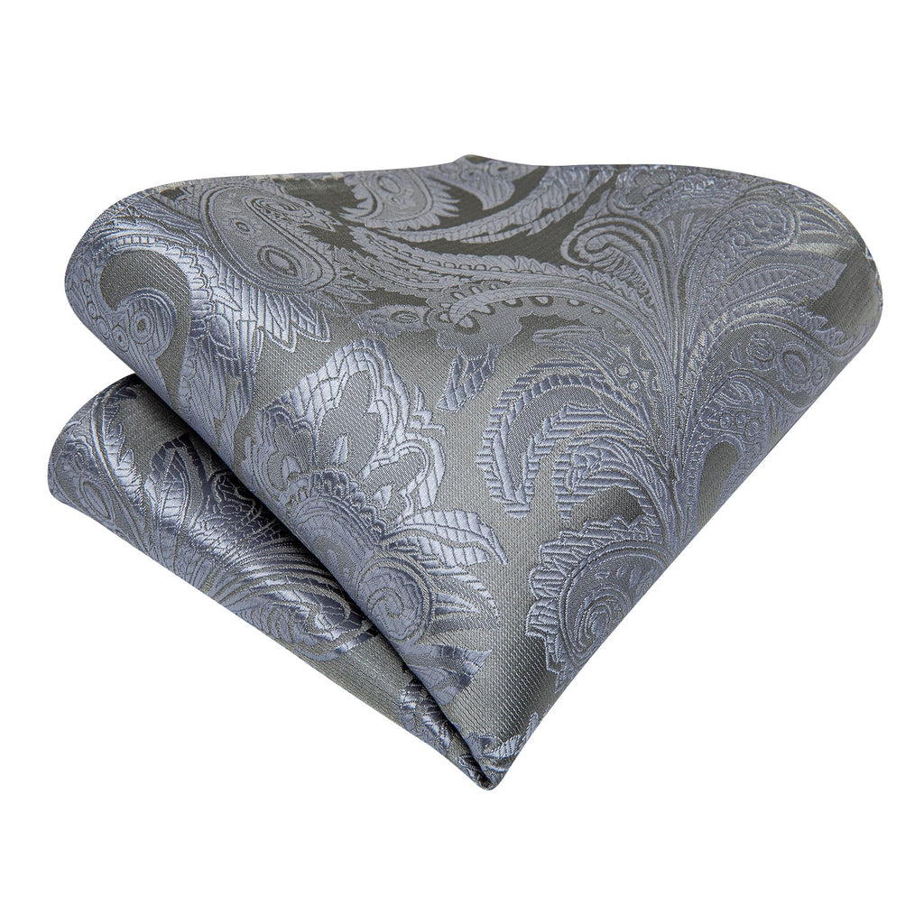 GentCrest Grey Paisley Ascot - Image 5