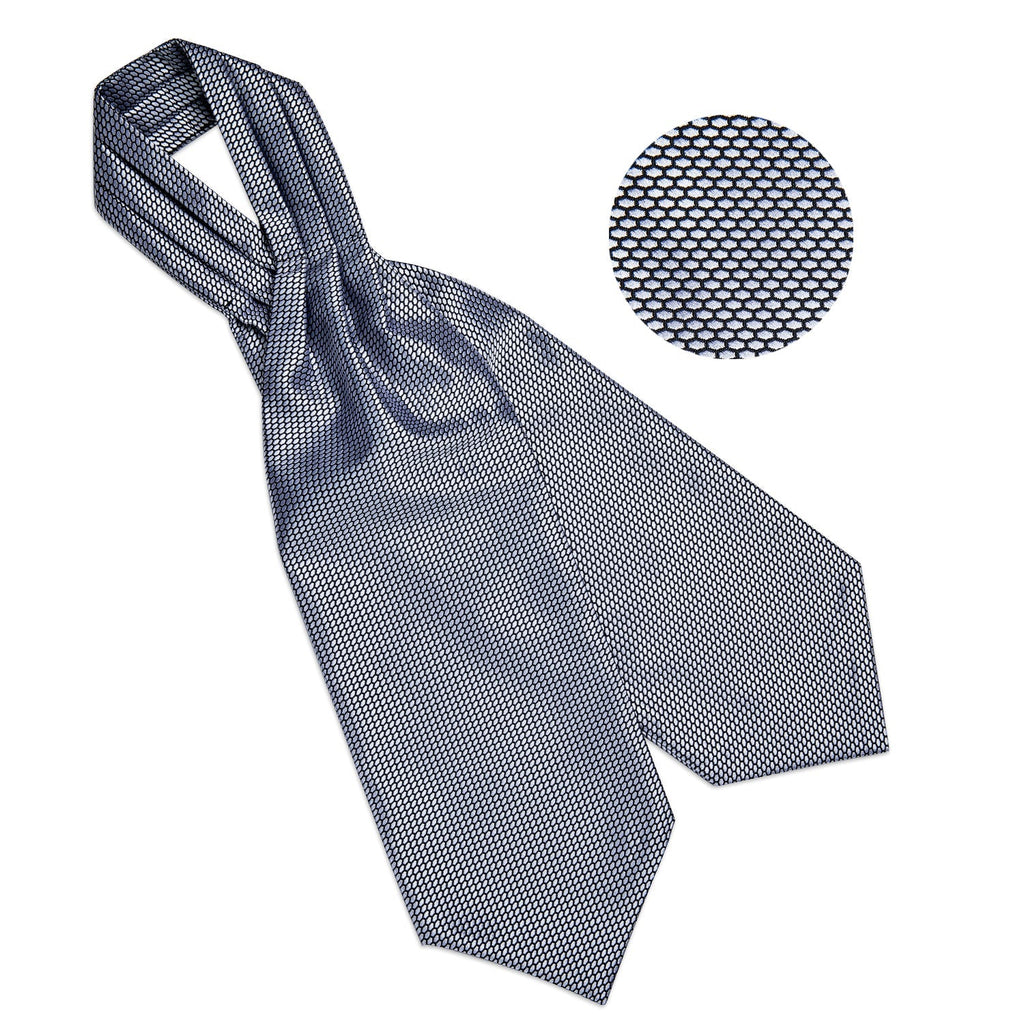 GentCrest Grey Solid Ascot - Image 4