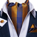 GentCrest Blue Striped Ascot - Image 1