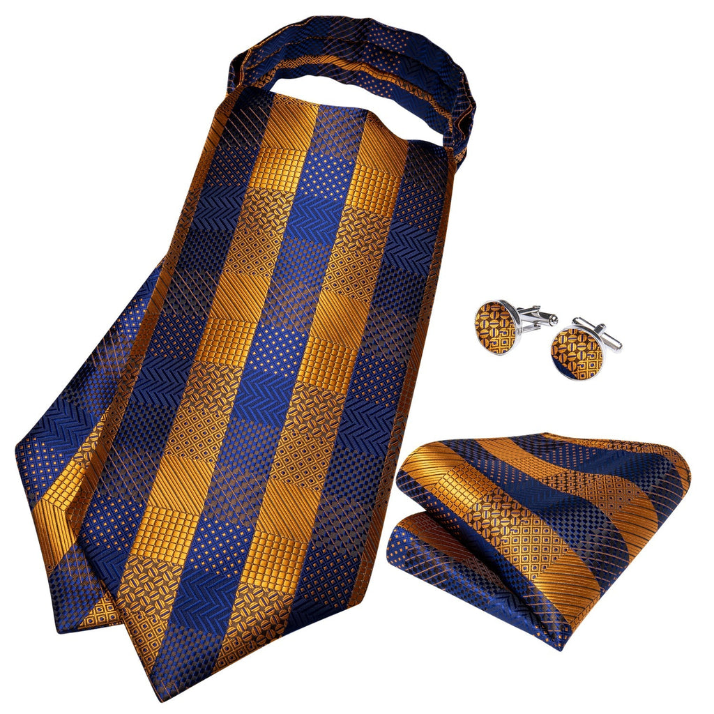 GentCrest Blue Striped Ascot - Image 3