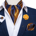 GentCrest Blue Striped Ascot - Image 1