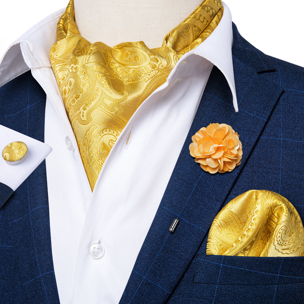 GentCrest Gold Paisley Ascot - Image 4