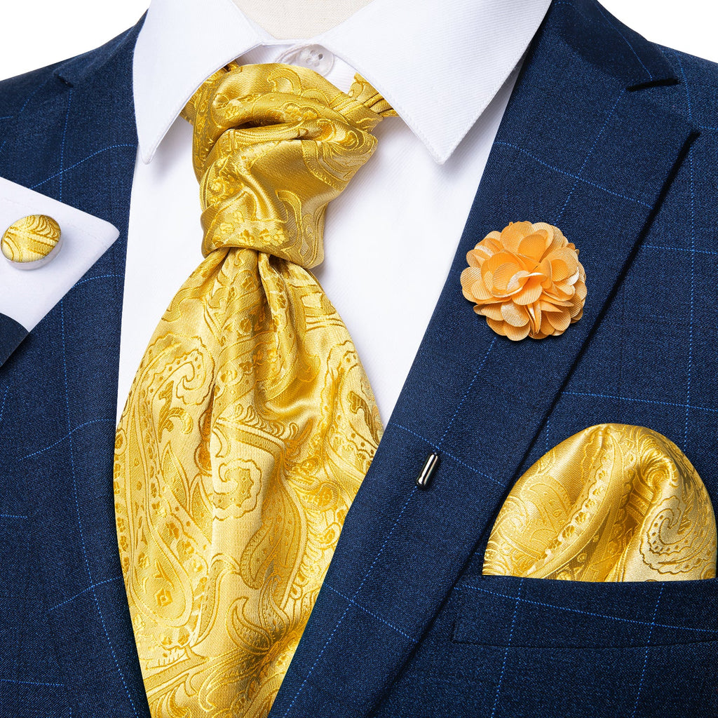GentCrest Gold Paisley Ascot - Image 2