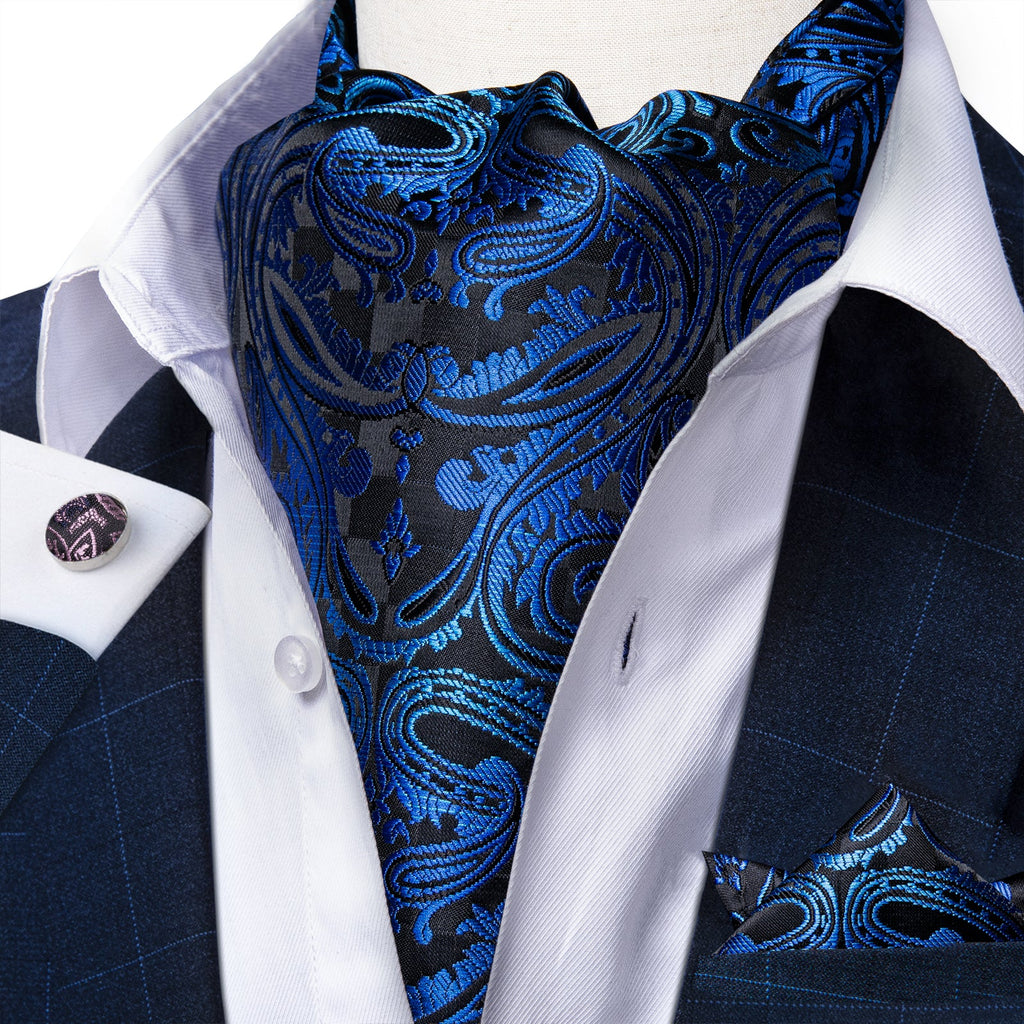 GentCrest Black Paisley Ascot - Image 2