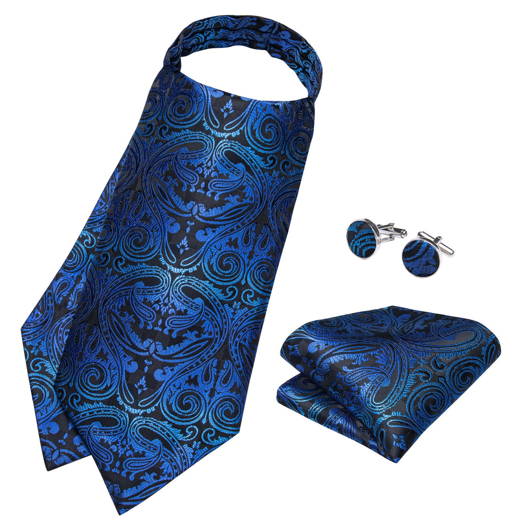 GentCrest Black Paisley Ascot - Image 3