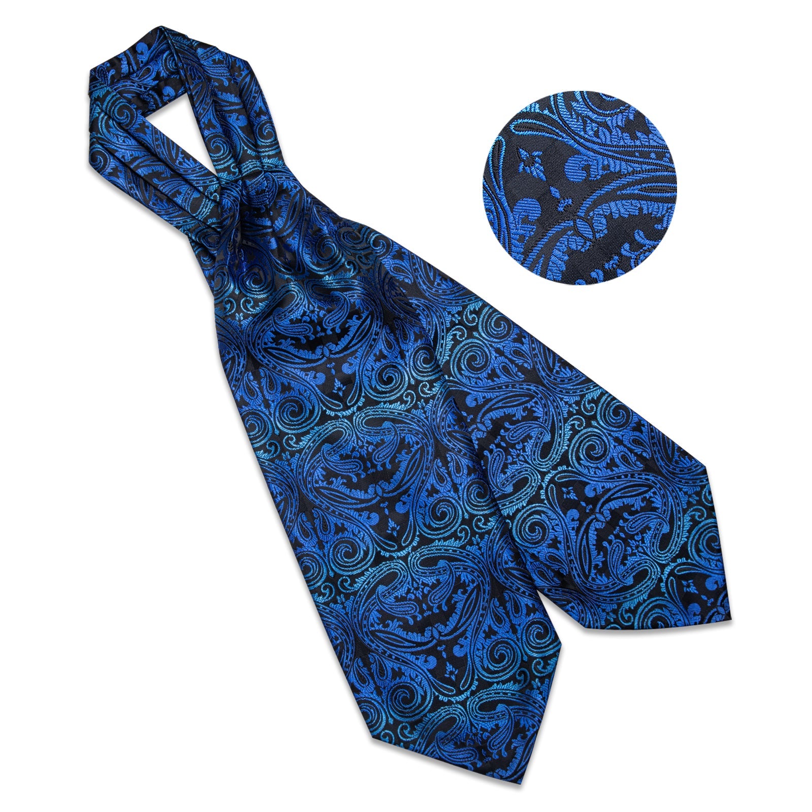 GentCrest Black Paisley Ascot - Image 4