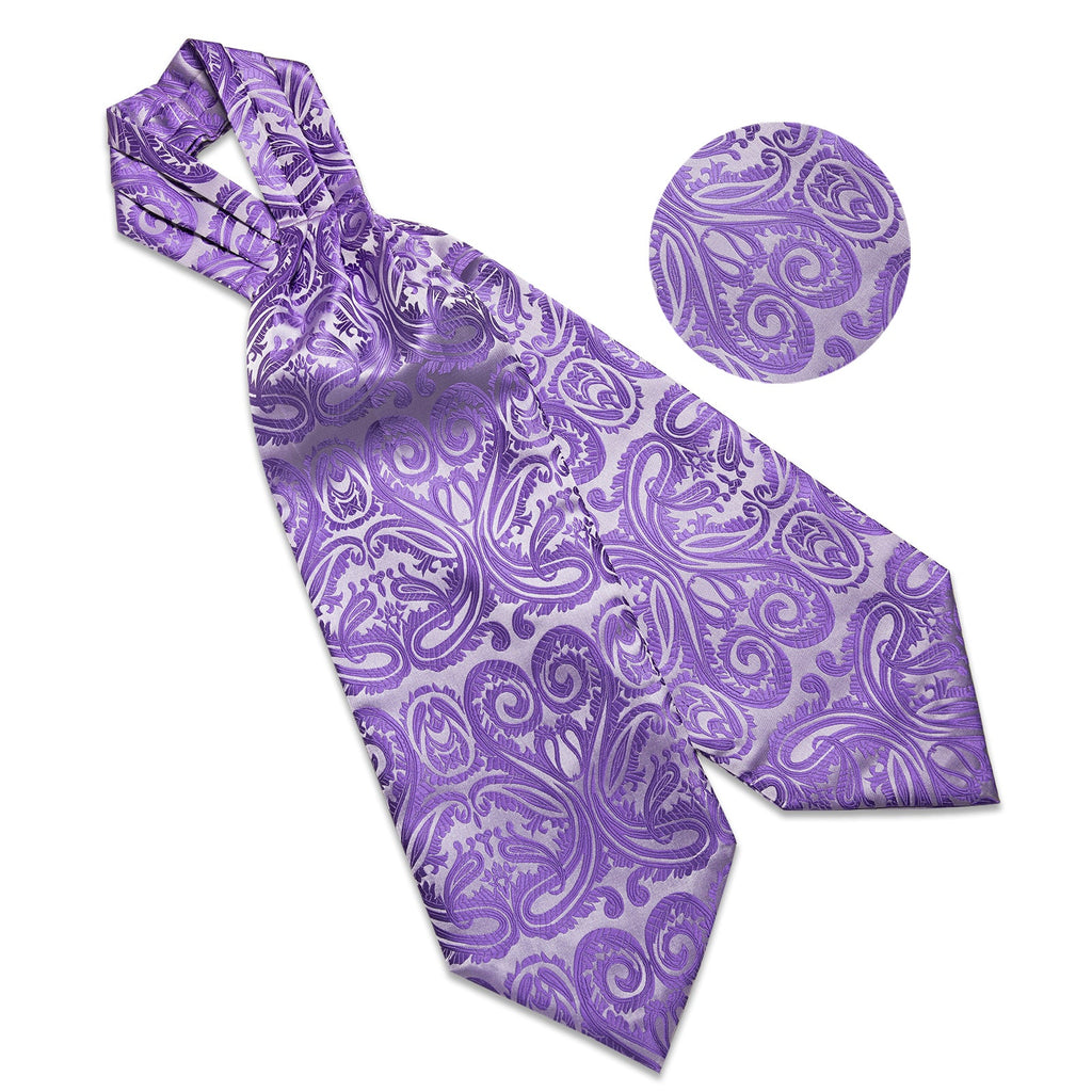 GentCrest Purple Paisley Ascot - Image 4