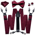 GentCrest Red Paisley Suspenders - Image 1