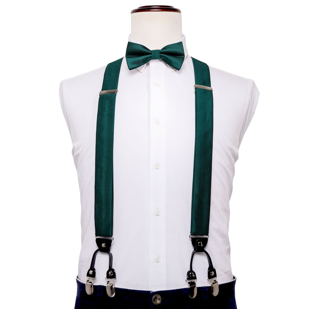 GentCrest Green Striped Suspenders - Image 3