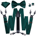 GentCrest Green Striped Suspenders - Image 1