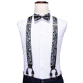 GentCrest Black Paisley Suspenders - Image 1