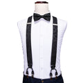 GentCrest Black Floral Suspenders - Image 1