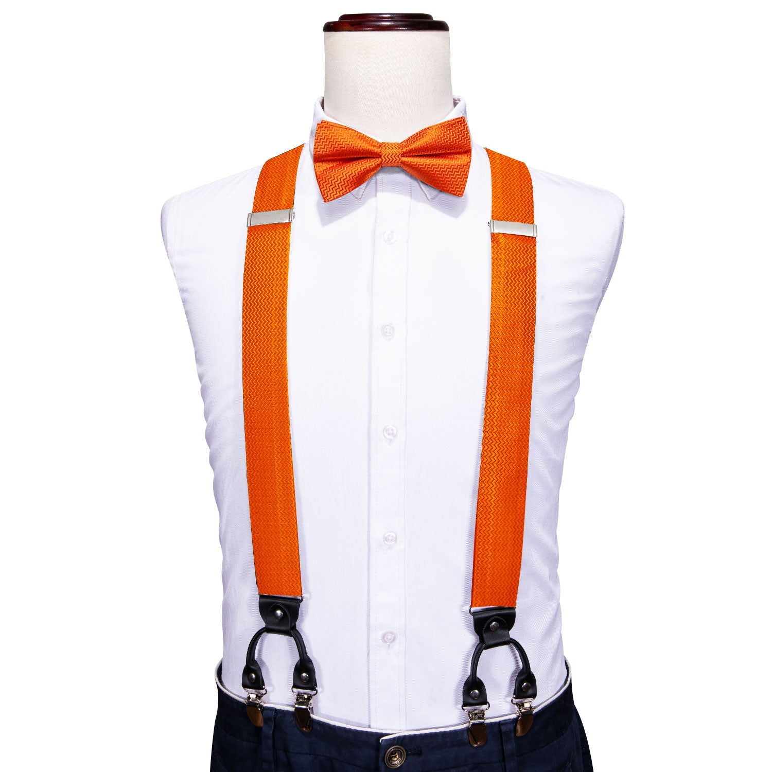 GentCrest Orange Novelty Suspenders - Image 1