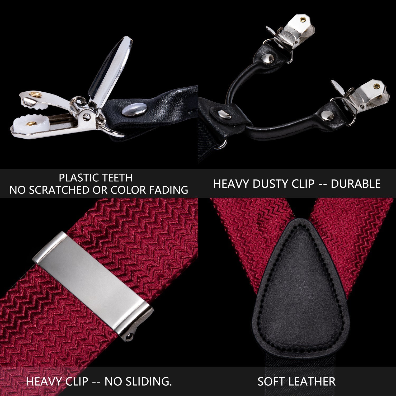 GentCrest Burgundy Novelty Suspenders - Image 7